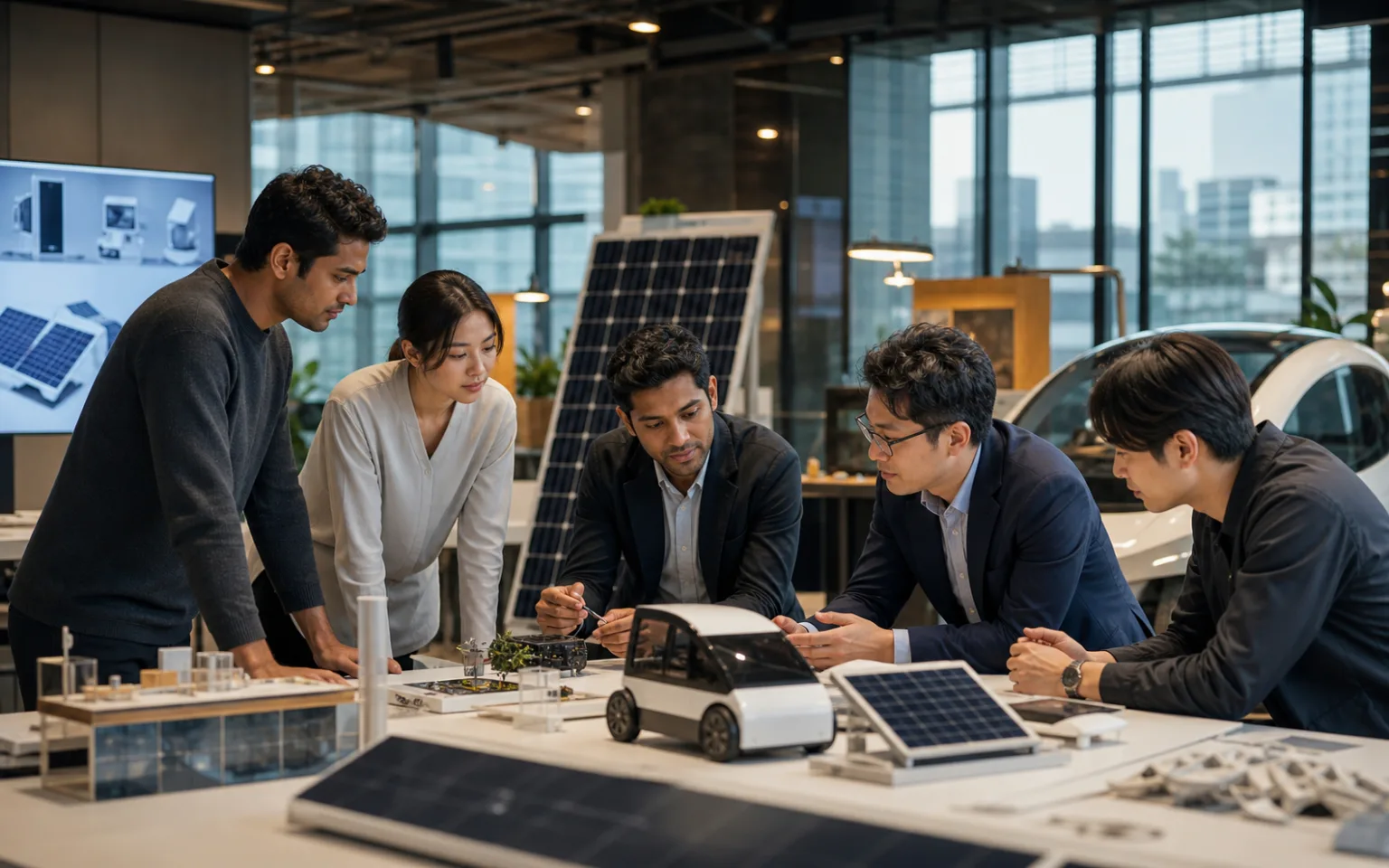 Sri Lankan and Japanese entrepreneurs collaborating on sustainable technology