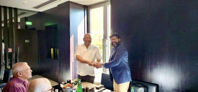 SLBCJ International Director Mr. Sajeev Rajaputhra had a meeting regarding the establishment of an International Federation of Business Councils