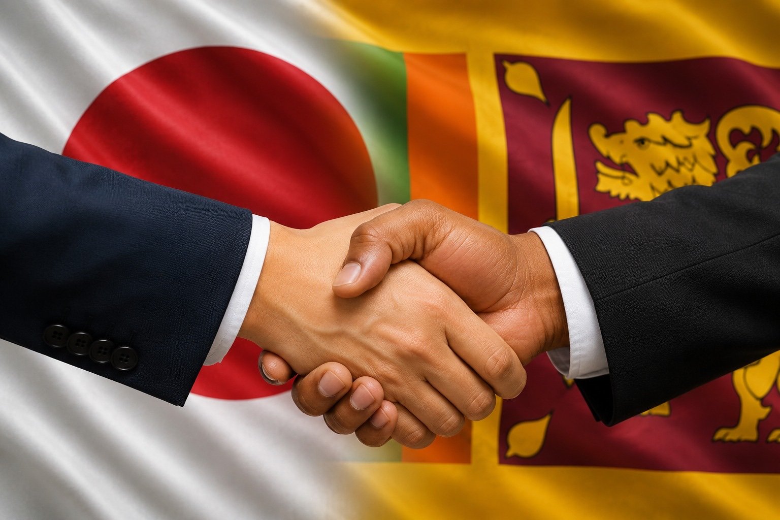 Sri Lankan and Japanese business representatives building a partnership