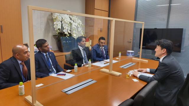 SLBCJ Meeting with Parliamentary Member Yamaguchi San to Discuss the SLBCJ 20th Anniversary event on October 9th, 
2023.
