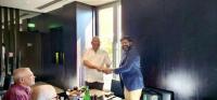 SLBCJ International Director Mr. Sajeev Rajaputhra had a meeting regarding the establishment of an International 
Federation of Business Councils