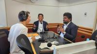 SLBCJ President & Vice President for Chiba Prefecture Attended Tokyo FM Radio Station.