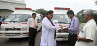 Japan donates two fully-equipped ambulances